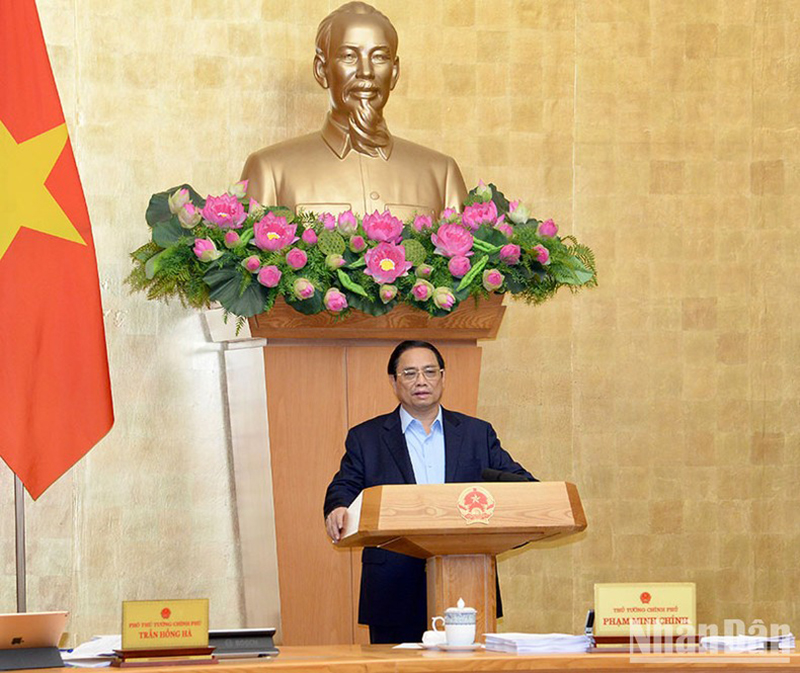 Thủ tướng Phạm Minh Chính phát biểu ý kiến khai mạc Hội nghị.