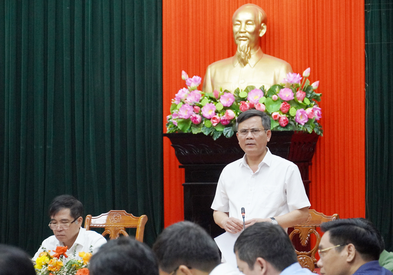 Đồng chí Chủ tịch UBND tỉnh Trần Thắng yêu cầu các sở, ngành, địa phương phấn đấu hoàn thành cao nhất các chỉ tiêu, kế hoạch đề ra.