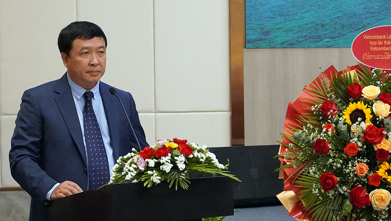 ông Nguyễn Nam Thắng, Chủ tịch Hội đồng quản trị Công ty AMI Renewables Quảng Bình phát biểu tại lẽ ký