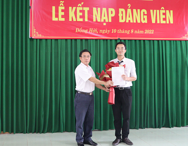 Công tác phát triển đảng viên được Đảng uỷ PC Quảng Bình đặc biệt quan tâm