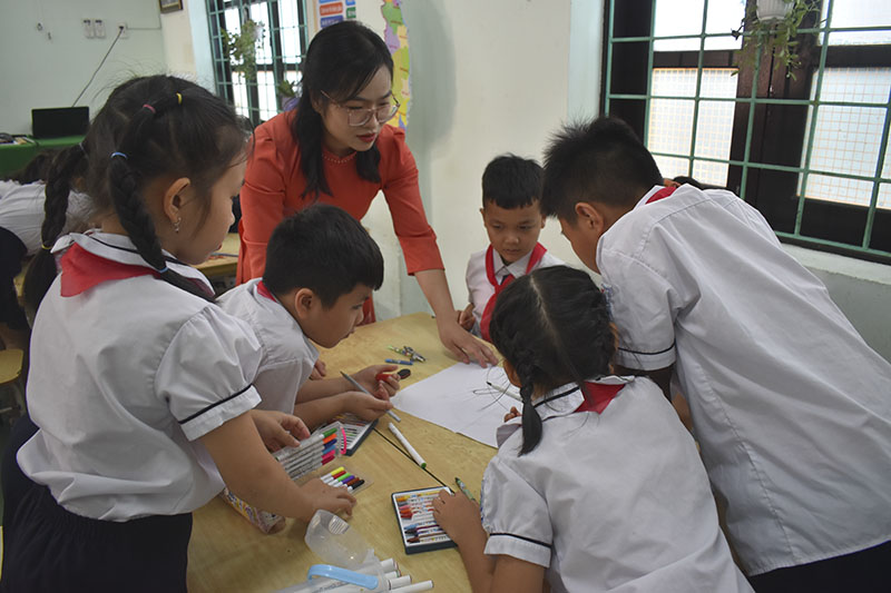 Giờ dạy của cô giáo Lê Thị Trà My luôn có sức hút đối với học sinh