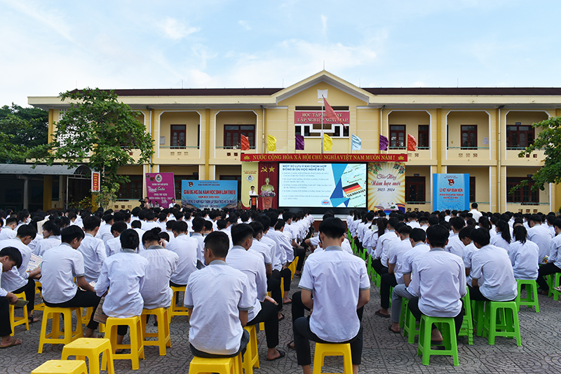 Các hoạt động tư vấn, hướng nghiệp cho học sinh được quan tâm triển khai.