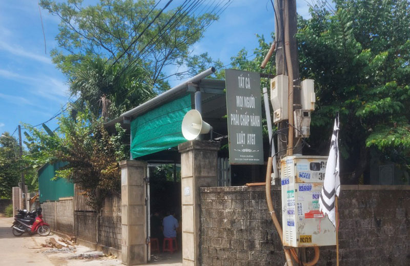 Khu dân cư nơi xảy ra trường hợp tử vong do bệnh dại.