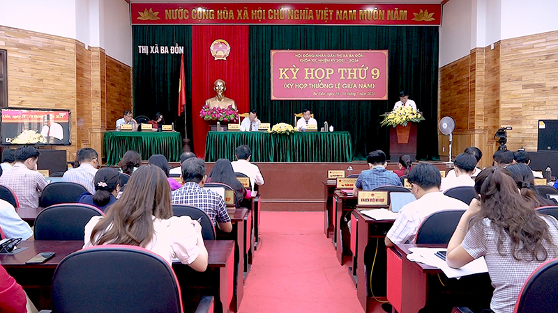 Kỳ họp thứ 9, HĐND TX. Ba Đồn khóa XX.