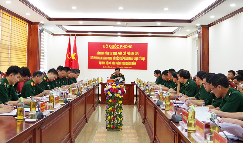 Quang cảnh buổi kiểm tra.