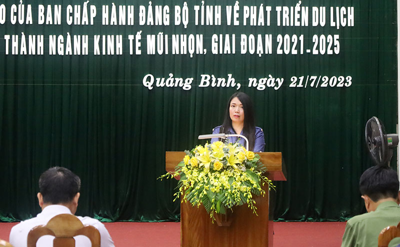 Đại diện Tập đoàn Trường Thịnh phát biểu tại hội nghị.