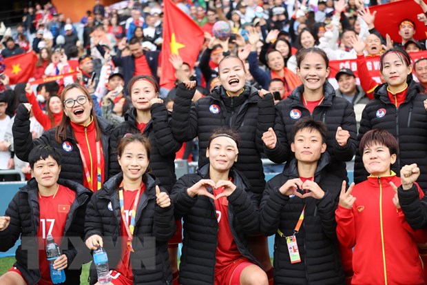 Đội tuyển Nữ Việt Nam hướng đến kỳ tích ở World Cup Nữ. (Ảnh: TTXVN phát)
