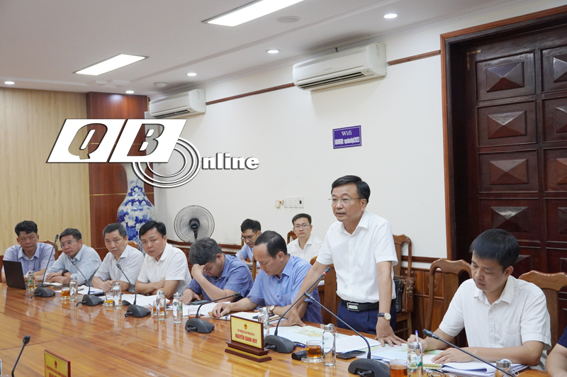 Thứ trưởng Bộ GTVT Nguyễn Danh Huy phát biểu tại buổi làm việc.