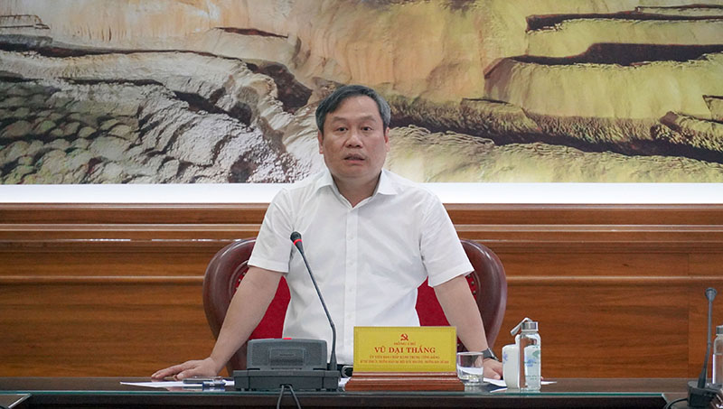 Đồng chí Bí thư Tỉnh ủy, Trưởng Ban chỉ đạo Ban CCTP tỉnh phát biểu chỉ đạo hội nghị