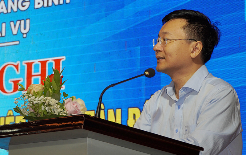 Lãnh đạo Sở Ngoại vụ phát biểu khai mạc lớp bồi dưỡng.