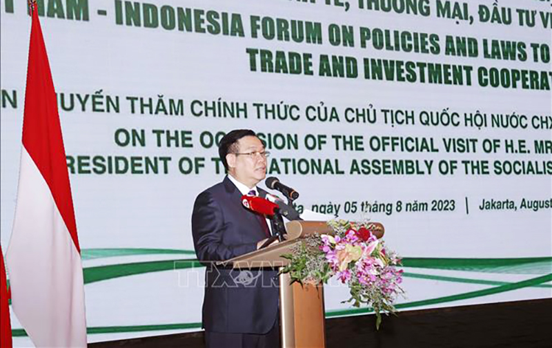  Chủ tịch Quốc hội Vương Đình Huệ phát biểu. Ảnh: Doãn Tấn/TTXVN