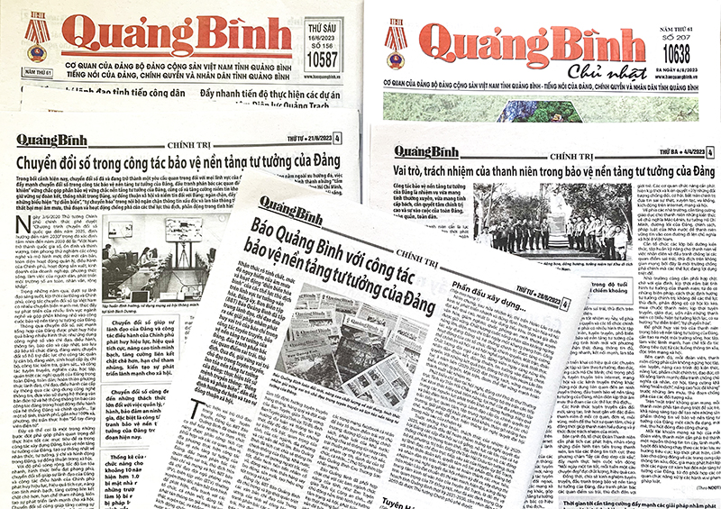Báo Quảng Bình luôn chú trọng và làm tốt công tác đấu tranh phản bác các quan điểm sai trái, thù địch. Ảnh: M.Tuyết