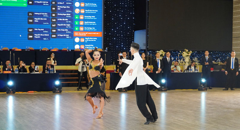 Một số tiết mục thi đấu Dance Sport tại lễ khai mạc.