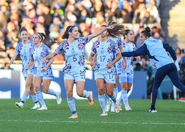 Tây Ban Nha lần đầu vào tứ kết World Cup Nữ. (Nguồn: Getty Images)