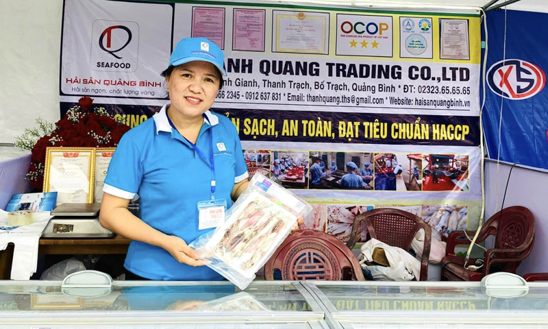 13 sản phẩm của Công ty TNHH Dịch vụ và Thương mại Thanh Quang đã được công nhận đạt chuẩn OCOP 3 sao Quảng Bình.