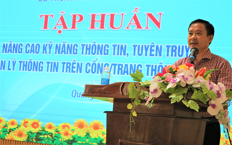 Ông Hoàng Thanh Hiến, Phó Giám đốc Sở Thông tin và Truyền thông chia sẻ về Phương thức thu thập thông tin truyền thông