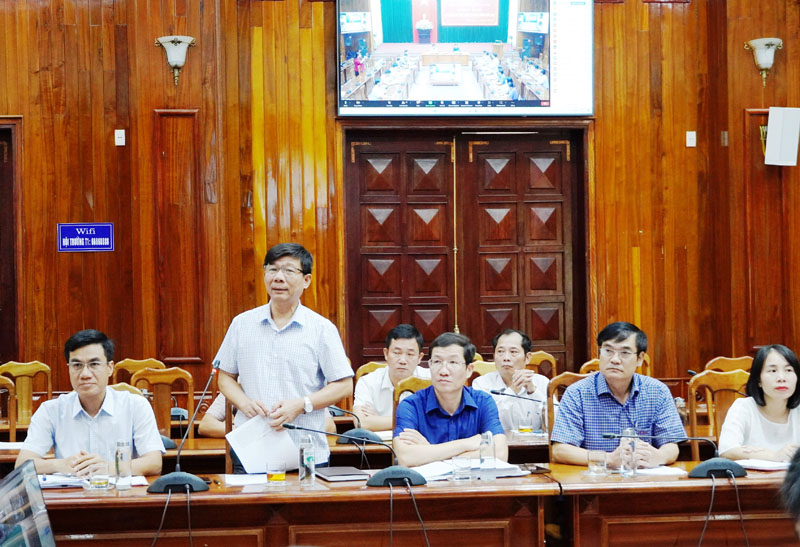 Tham luận về các giải pháp phát triển thủy sản bền vững của Quảng Bình tại hội nghị trực tuyến 