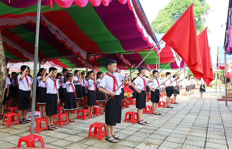 Học sinh huyện Minh Hóa sẵn sàng bước vào năm học mới 2023-2024.