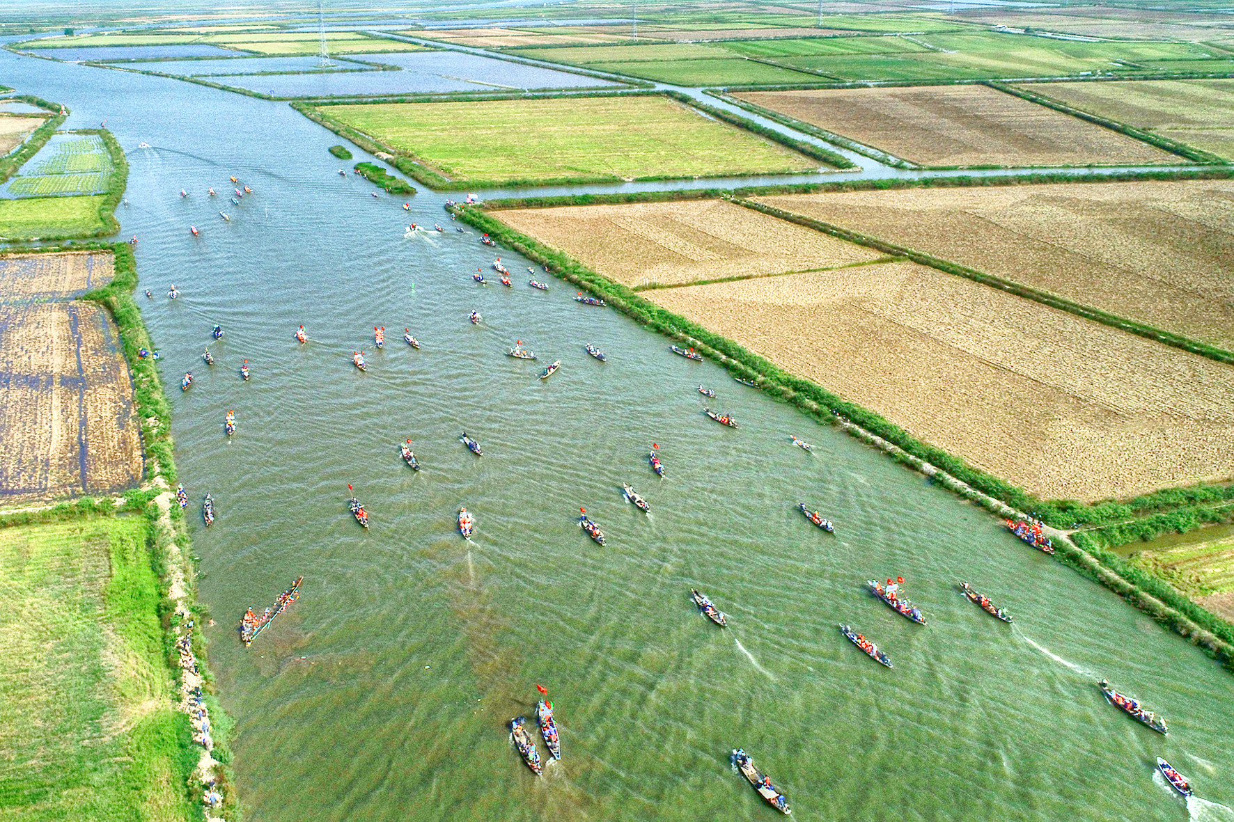 Đua thuyền Hồng Thủy. Ảnh: Hoàng An