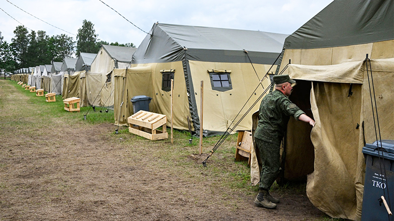  Một trại của Wagner ở Belarus. Ảnh: AFP