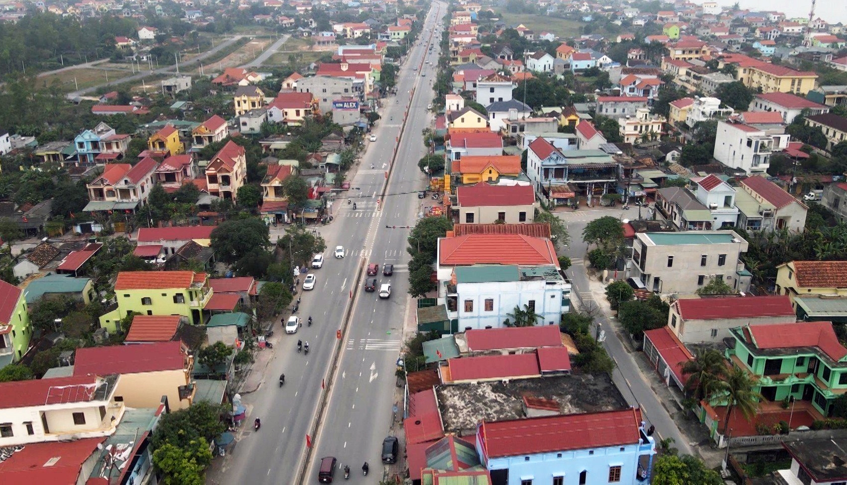 Hạ tầng đô thị huyện Quảng Ninh đang ngày càng được đầu tư phát triển đồng bộ.