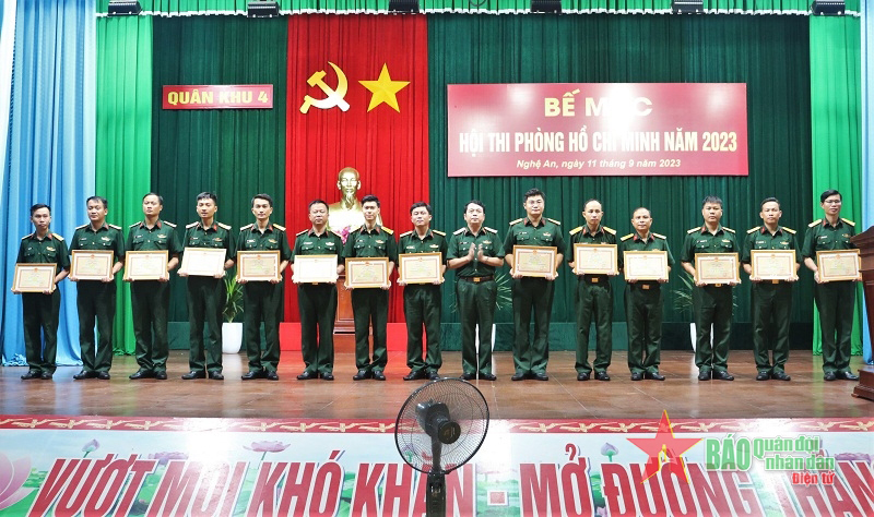 Bộ Chỉ huy Quân sự Quảng Bình đoạt giải nhì hội thi Phòng Hồ Chí Minh năm 2023