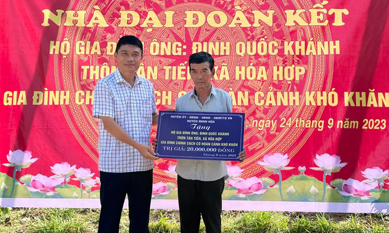 Minh Hóa: Khởi công xây nhà "Đại đoàn kết" cho gia đình chính sách