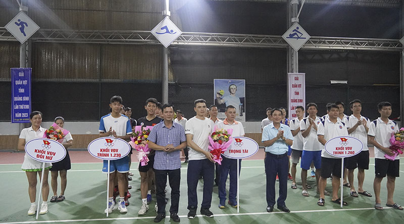 Khai mạc giải quần vợt tỉnh Quảng Bình năm 2023