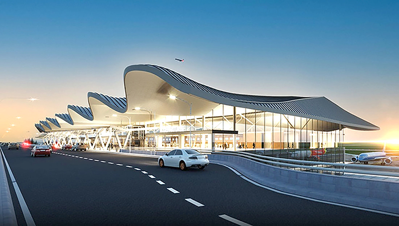 Phương án kiến trúc Nhà ga hành khách T2 thuộc dự án thành phần 1 “Xây dựng nhà ga hành khách T2-Cảng hàng không Đồng Hới”.