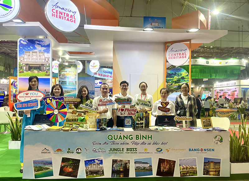 Các doanh nghiệp Quảng Bình tham gia Hội chợ ITE HCMC 2023.