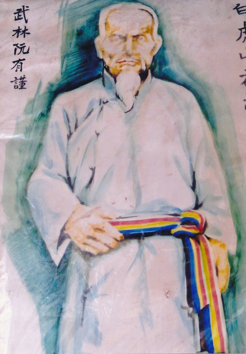 Chân dung Chưởng môn đời thứ 20 Nguyễn Hữu Cẩn của võ phái Bạch hổ sơn quân.