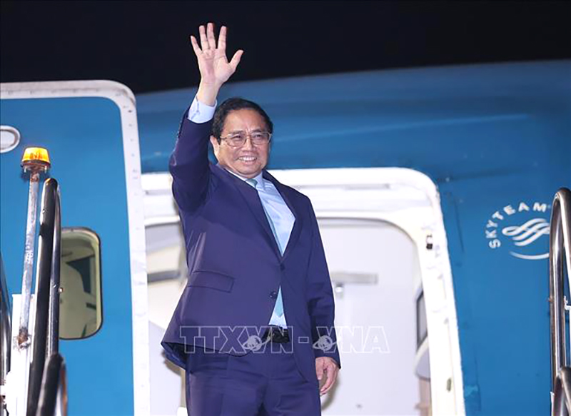 Thủ tướng Phạm Minh Chính kết thúc chuyến thăm chính thức Cộng hòa Liên bang Brazil. Ảnh: Dương Giang/TTXVN