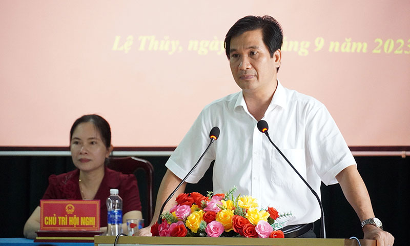 Lãnh đạo huyện Lệ Thủy trả lời một số kiến nghị của cử tri