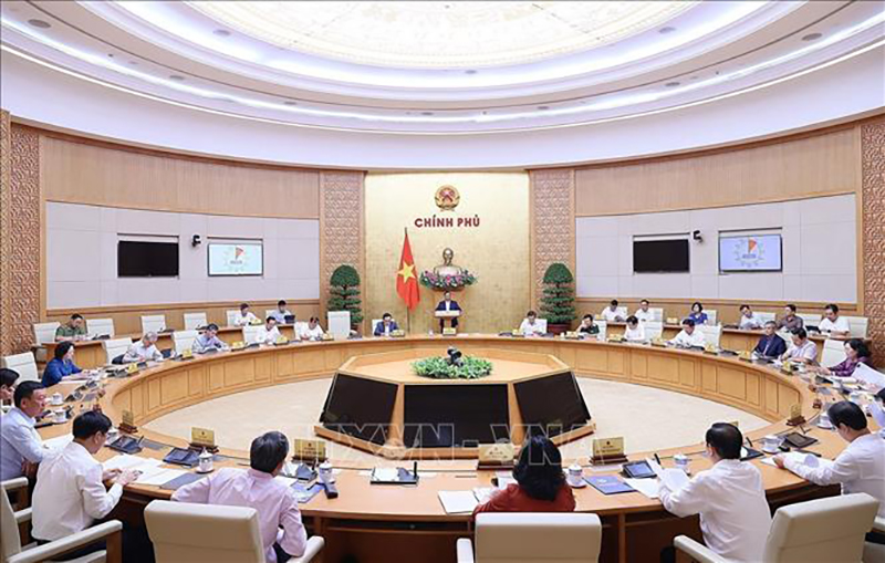  Phiên họp Chính phủ chuyên đề về xây dựng pháp luật tháng 9/2023. Ảnh: Dương Giang/TTXVN