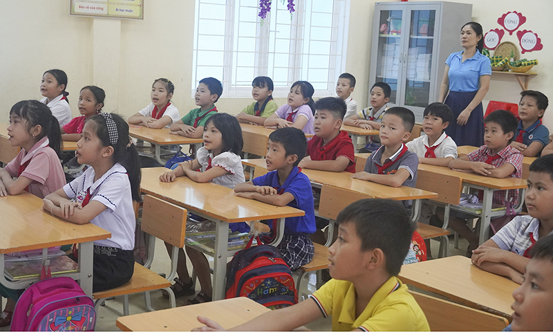 Một giờ dạy và học sôi nổi của GV, HS Trường tiểu học Sơn Thủy.