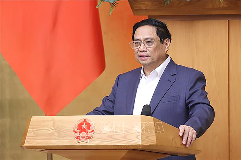  Thủ tướng Phạm Minh Chính chủ sẽ dự và phát biểu tại Hội nghị Chuyển đổi số quốc gia năm 2023. Ảnh: Dương Giang/TTXVN