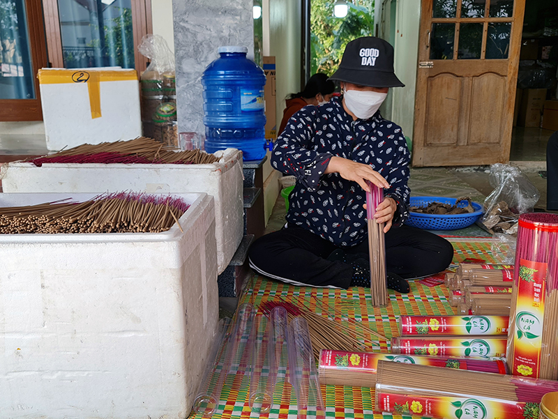 Nhiều lao động nông thôn được đào tạo nghề, giải quyết việc làm.