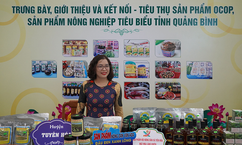 Sản phẩm nông nghiệp tiêu biểu được trưng bày bên lề Đại hội đại biểu Hội Nông dân tỉnh lần thứ XI, nhiệm kỳ 2023-2028.