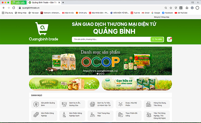 Sàn Giao dịch TMĐT tỉnh Quảng Bình đang được phát triển để trở thành một địa chỉ kinh doanh trực tuyến uy tín, hiện đại.