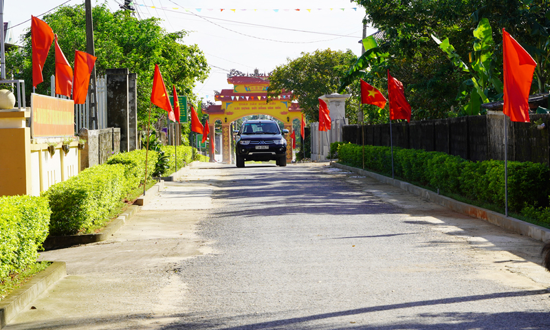 Phong trào xây dựng khu dân cư nông thôn mới kiểu mẫu, tuyến đường đô thị kiểu mẫu đã góp phần thay đổi diện mạo các địa phương ở Bố Trạch.