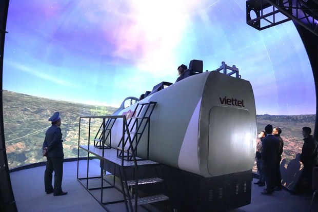 Hệ thống mô phỏng huấn luyện lái máy bay của Viettel. (Viettel High Tech)