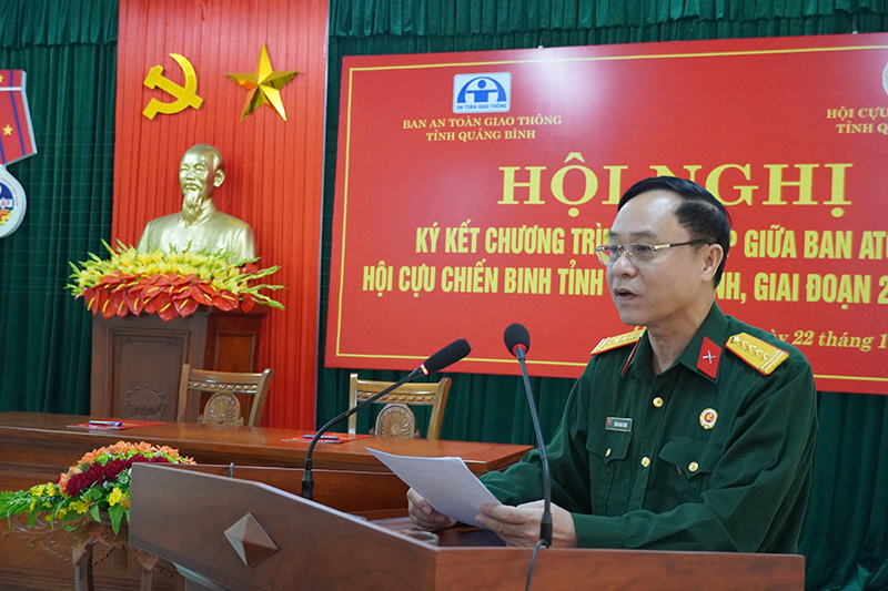 Đồng chí Trần Ngọc Sâm, Ủy viên BCH Trung ương Hội CCB Việt Nam, Chủ tịch Hội CCB tỉnh 