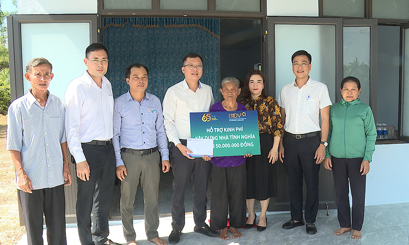 Từ năm 2020 đến nay, BIDV Bắc Quảng Bình đã hỗ trợ xây hàng chục ngôi nhà tình nghĩa cho người dân có hoàn cảnh khó khăn.