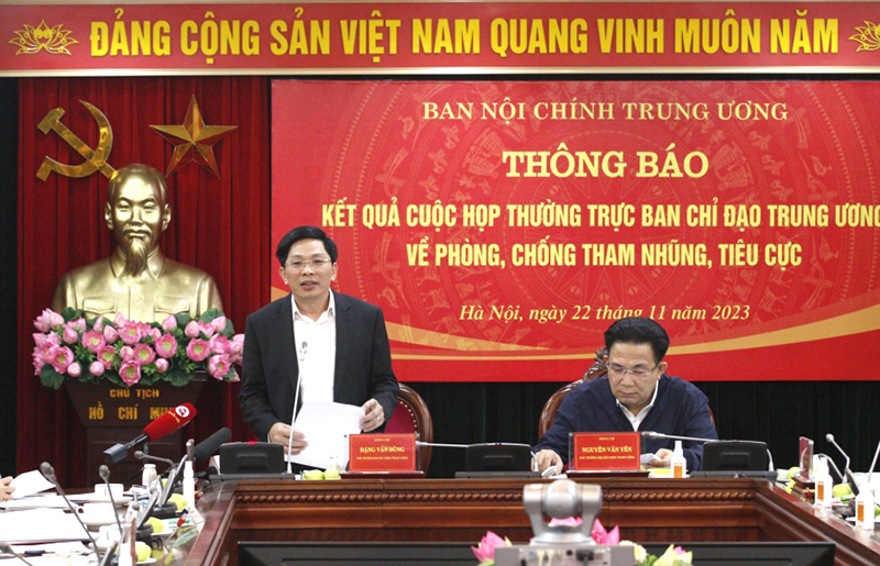 Phó Trưởng Ban Nội chính Trung ương Đặng Văn Dũng.