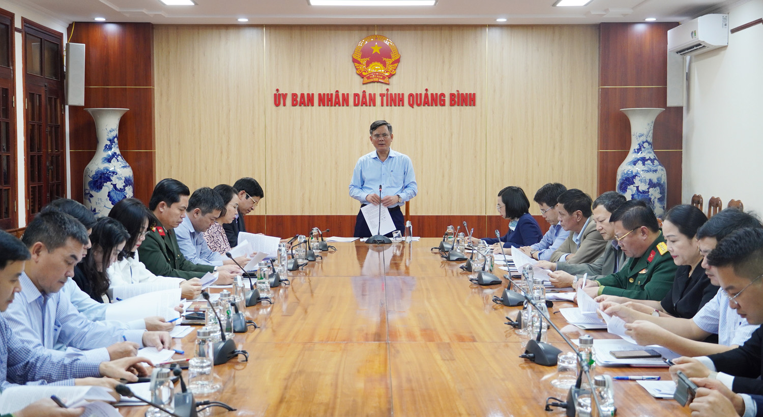 Đồng chí Chủ tịch UBND tỉnh Trần Thắng chủ trì cuộc họp với Ban Chỉ đạo các ngày lễ lớn tỉnh.