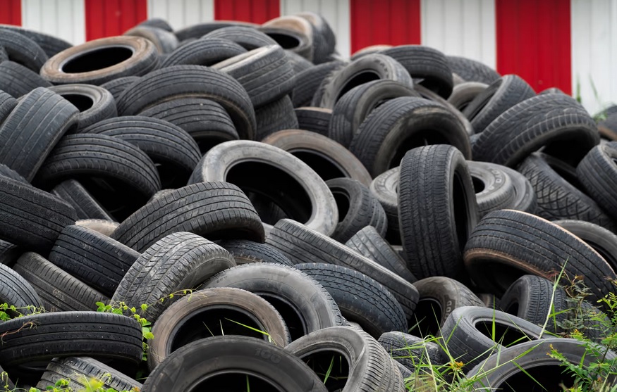 Lốp xe cũ có thể gây tác động xấu đến môi trường. Ảnh: newatlas.com