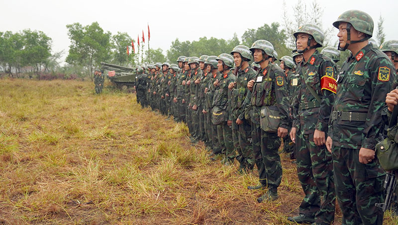 Diễn tập thực binh trong khuôn khổ chương trình diễn tập khu vực phòng thủ, phòng thủ dân sự tỉnh