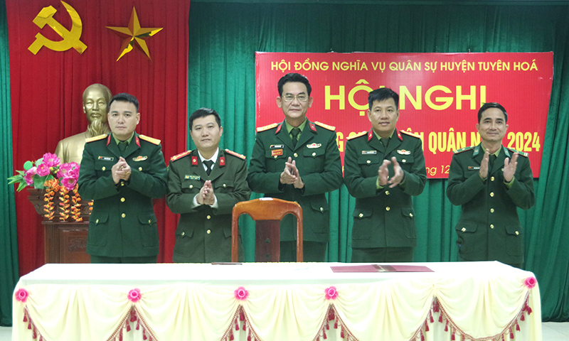 Tuyên Hóa: Hiệp đồng giao, nhận quân năm 2024