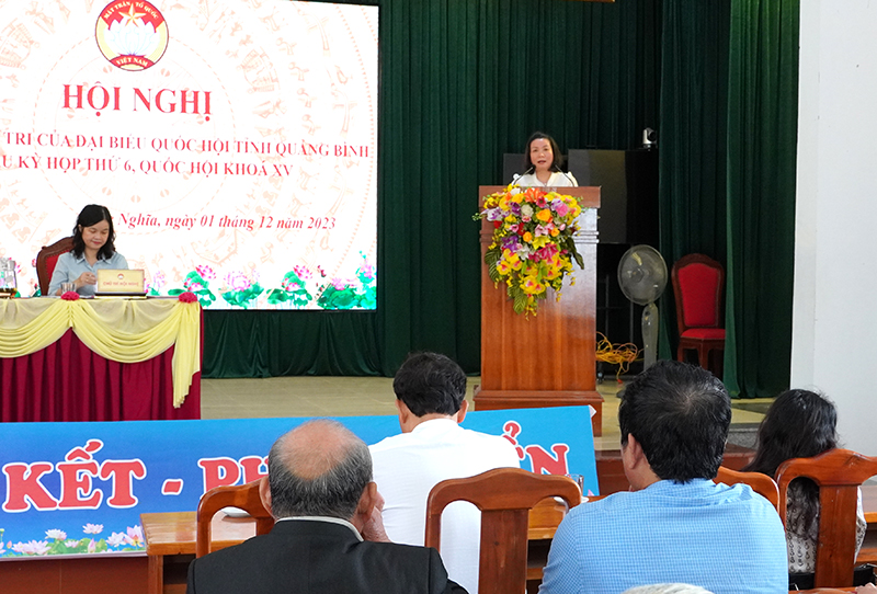Đại biểu Nguyễn Minh Tâm tiếp thu, trao đổi về các kiến nghị của cử tri.