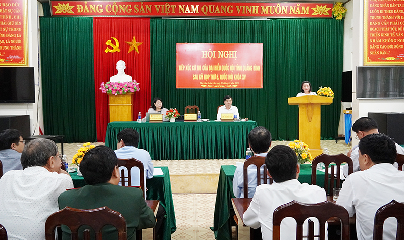  Đại biểu Nguyễn Minh Tâm tiếp thu, giải trình ý kiến của cử tri.
